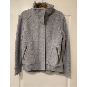 Banana Republic cropped wool blend jacket